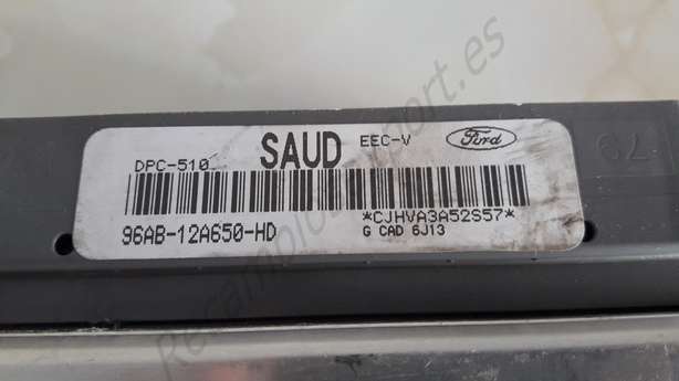 Centralita del motor Ford Escort SAUD 96AB12A650HD 96AB-12A650-HD - foto 2