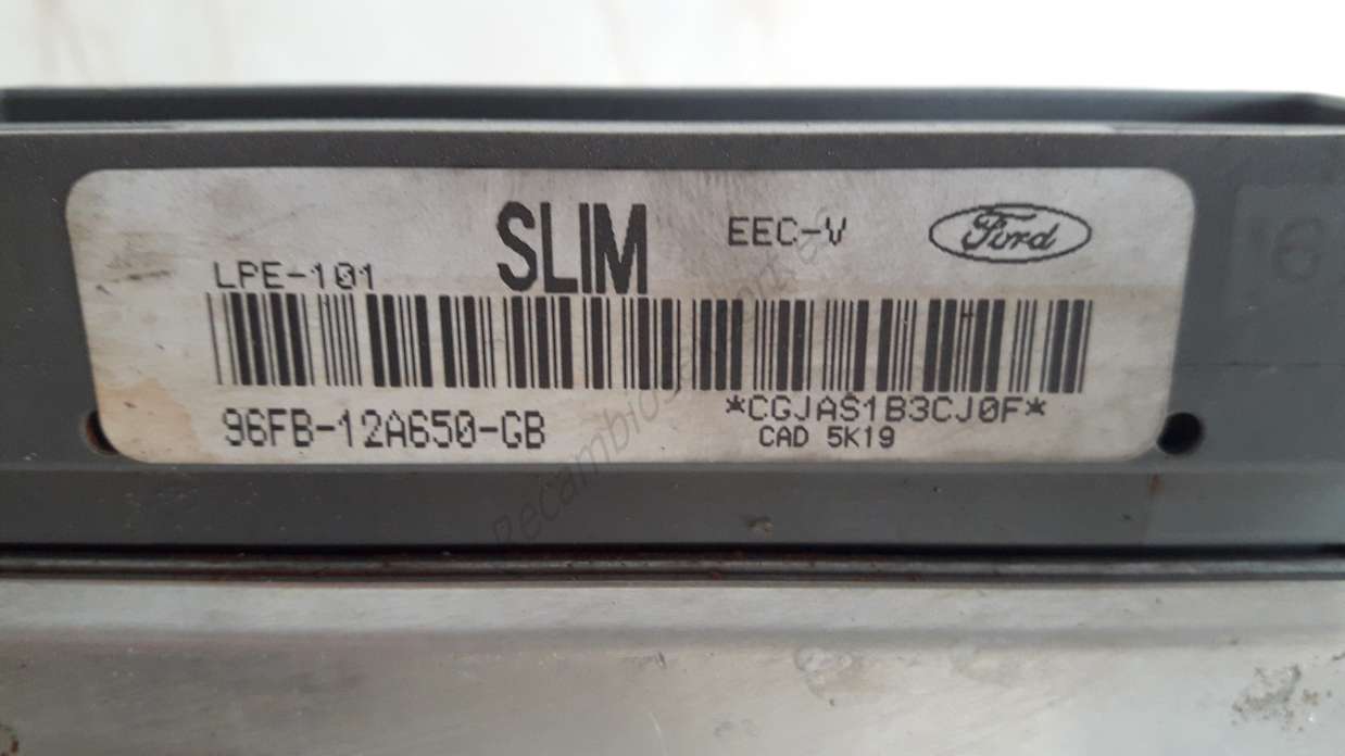 Centralita del motor Ford Fiesta 96FB12A650GB 96FB-12A650-GB SLIM - foto 2