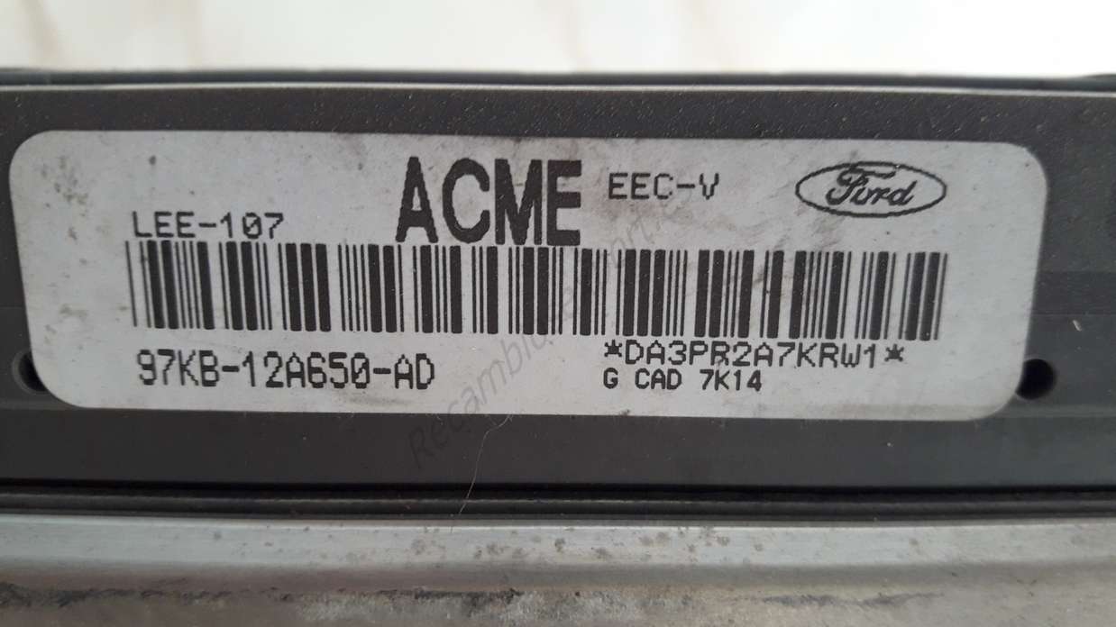 Centralita del motor Ford Fiesta 97KB12A650AD 97KB-12A650-AD ACME - foto 2