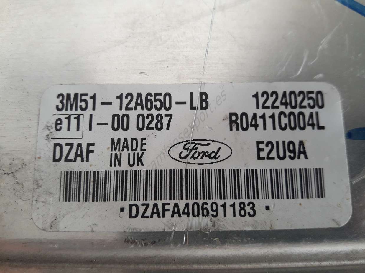 Centralita del motor Ford Focus R0411C004L 3M5112A650LB 3M51-12A650-LB - foto 2
