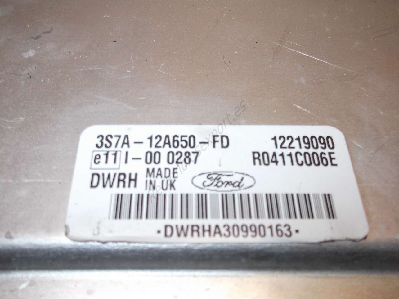 Centralita del motor Ford Mondeo 3S7A12A650FD 3S7A-12A650-FD 12219090 R0411C006E DWRH - foto 2