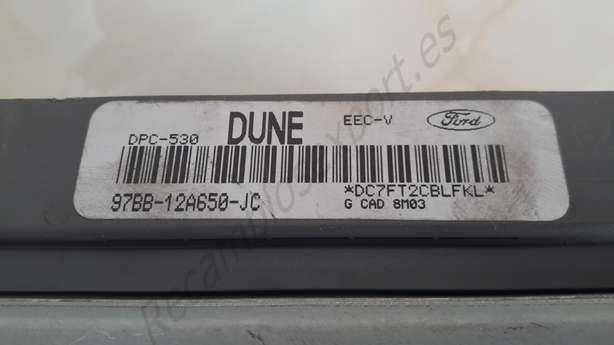Centralita del motor Ford Mondeo DUNE 97BB12A650JC 97BB-12A650-JC - foto 2