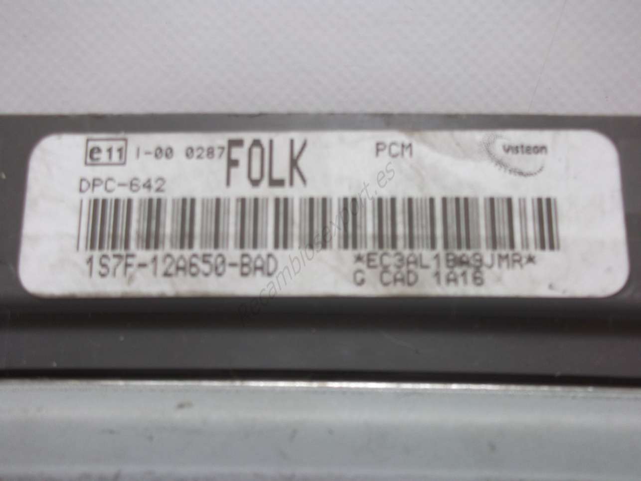 Centralita del motor Ford Mondeo FOLK 1S7F12A650BAD 1S7F-12A650-BAD DPC642 DPC-642 - foto 2