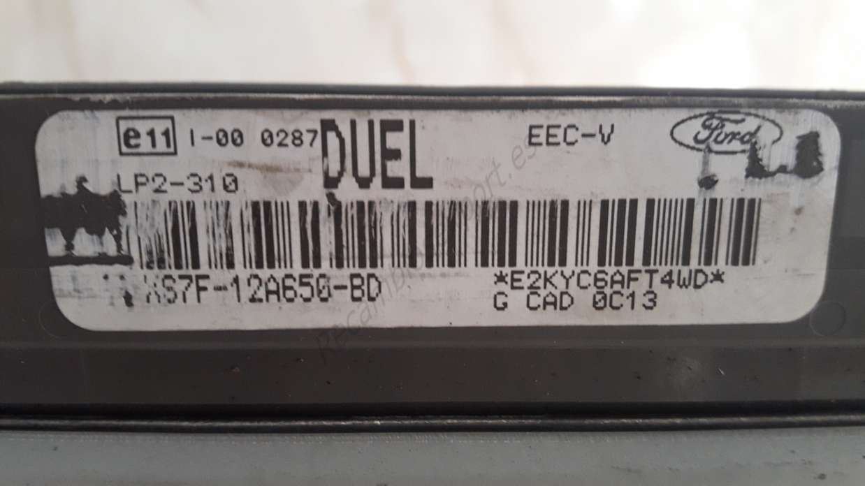 Centralita del motor Ford Mondeo XS7F12A650BD XS7F-12A650-BD Duel - foto 2