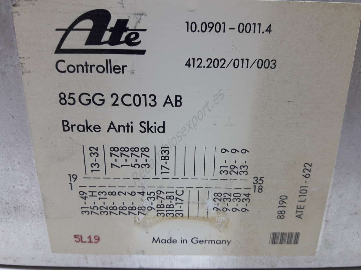 Centralita del motor Ford scorpio ate controller 85gg2c013ab 85gg 2c013ab 335755 - foto 2