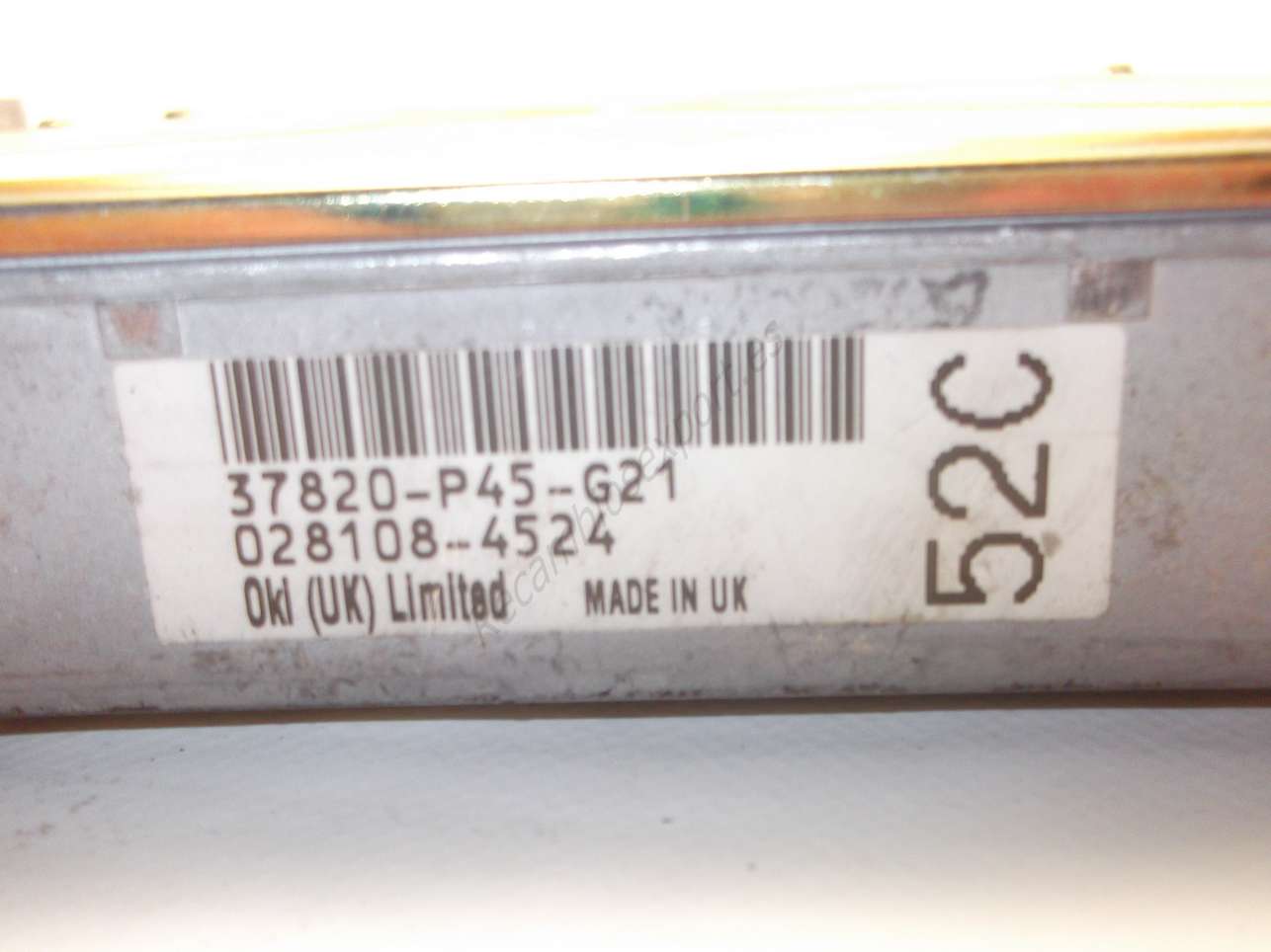 Centralita del motor HONDA ACCORD 37820-P45-G21 37820 P45 G21 37820P45G21 0281084524 028108 4524 0281084518 028108 4518 - foto 3