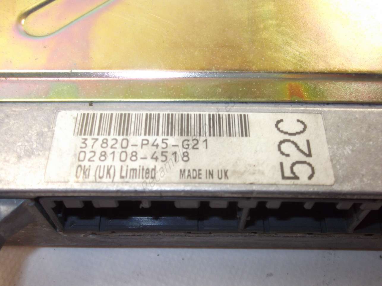 Centralita del motor HONDA ACCORD 37820-P45-G21 37820 P45 G21 37820P45G21 0281084524 028108 4524 0281084518 028108 4518 - foto 2