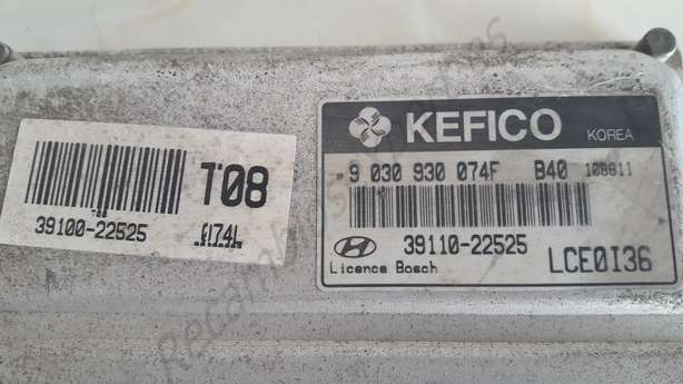 Centralita del motor Hyundai Accent 3911022525 39110-22525 KEFICO 9030930074F LCE0I36 - foto 2