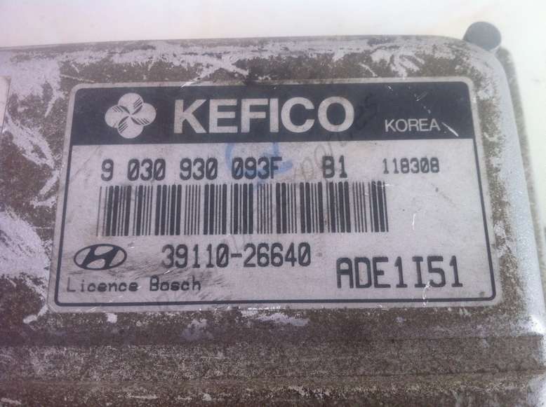Centralita del motor Hyundai Accent ADE1I51 9030930093F 9 030 930 093F B1 KEFICO 39110-26640 3911026640 ADE1I51 - foto 2