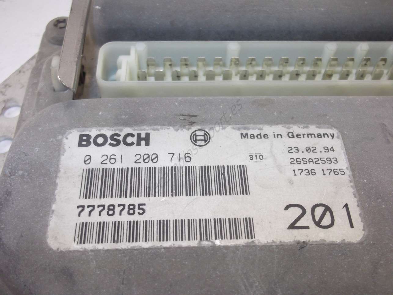 Centralita del motor Lancia 201 BOSCH 0 261 200 716 0261200716 7778785 26SA2593 17361053 1736 1053 - foto 2