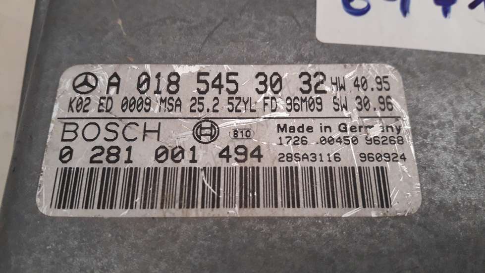 Centralita del motor Mercedes W210 A0185453032 A 018 545 30 32 BOSCH 0281001494 0 281 001 494 - foto 2