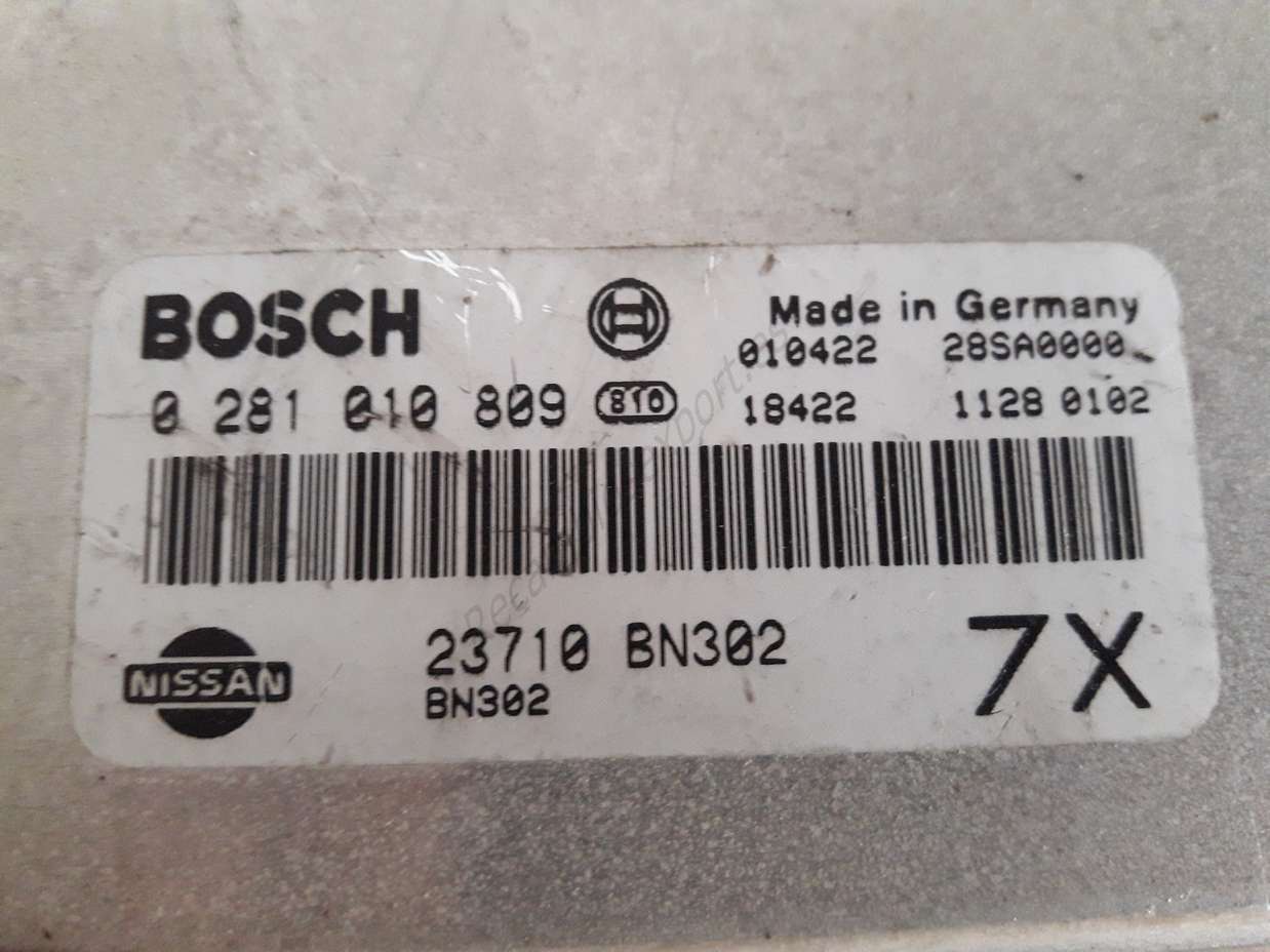 Centralita del motor Nissan Almera N16 23710BN302 23710 BN302 BOSCH 0281010809 7X - foto 2