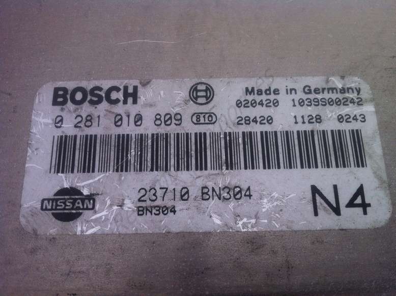 Centralita del motor Nissan Almera N16 23710BN304 23710 BN304 BOSCH BOSCH 0281010809 0 281 010 809 - foto 2