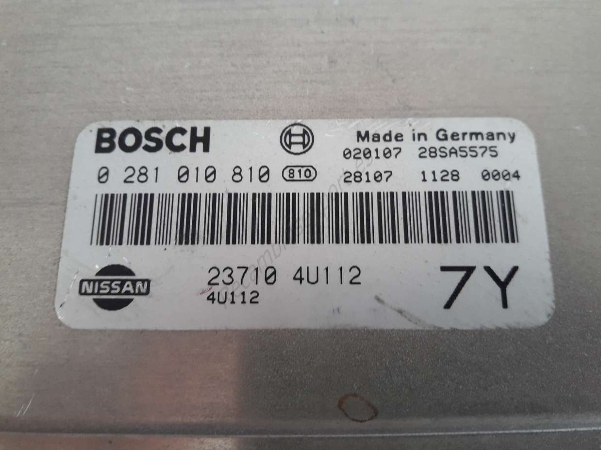 Centralita del motor Nissan Almera Tino 237104U112 7Y BOSCH 0281010810 0 281 010 810 - foto 2