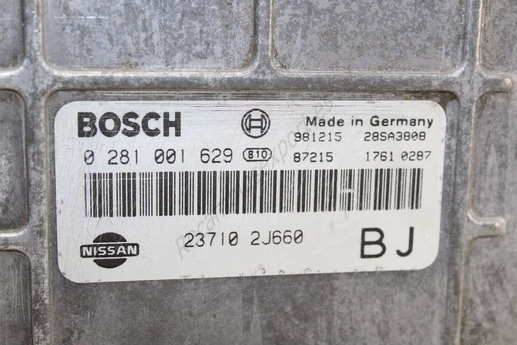 Centralita del motor Nissan Primera 237102J660 23710 2J660 BJ BOSCH 0281001629 0 281 001 629 - foto 2