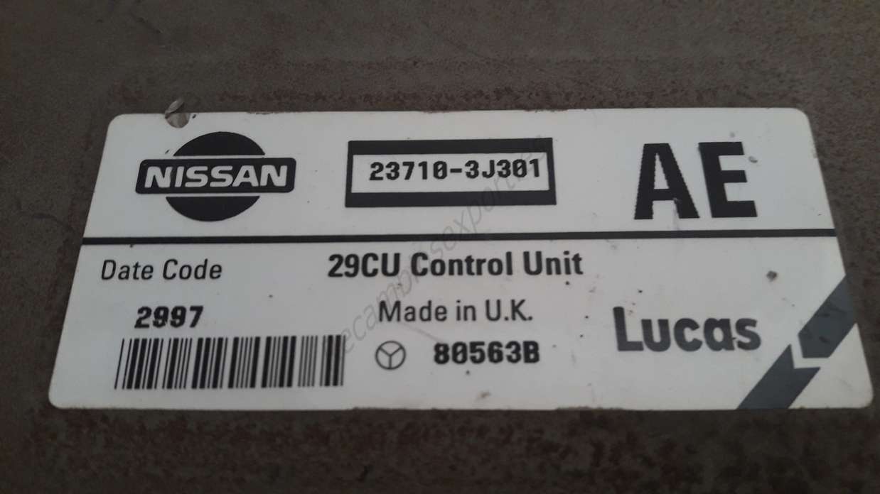 Centralita del motor Nissan Primera 237103J301 23710-3J301 Lucas 80563B - foto 2