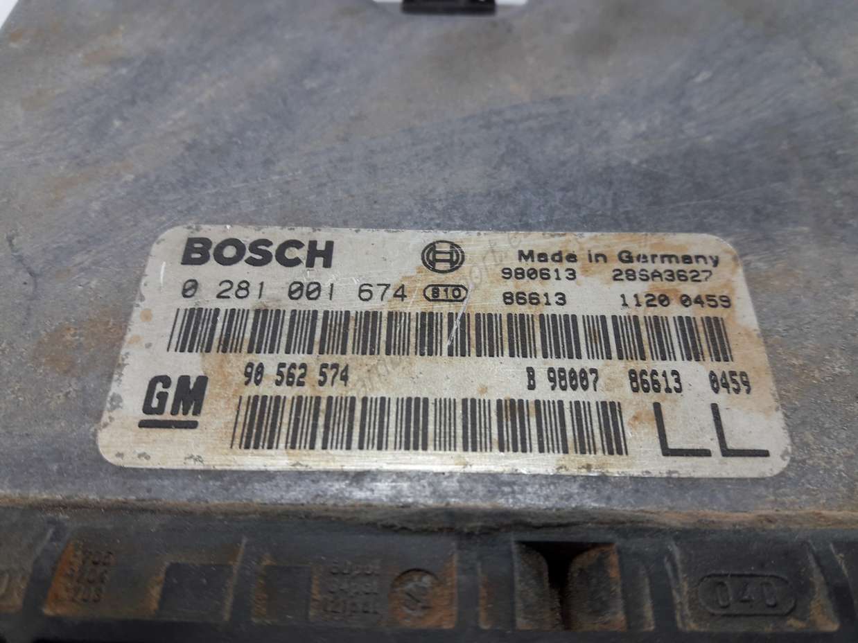 Centralita del motor OPEL 0 281 001 674 0281001674 GM 90 562 574 GM90562574 - foto 2