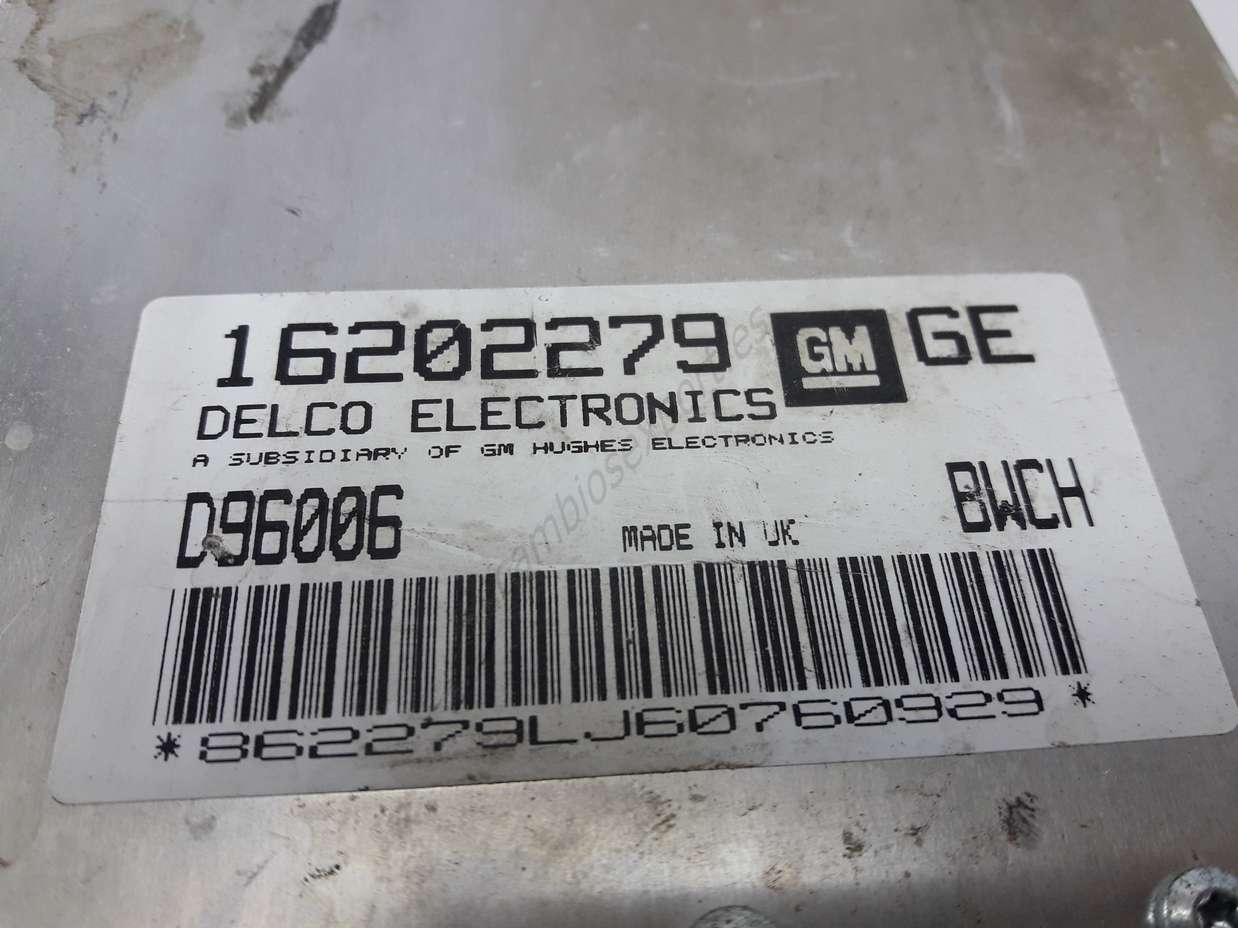 Centralita del motor OPEL CORSA 16202279GE 16202279 GE D96006 BWCH - foto 2