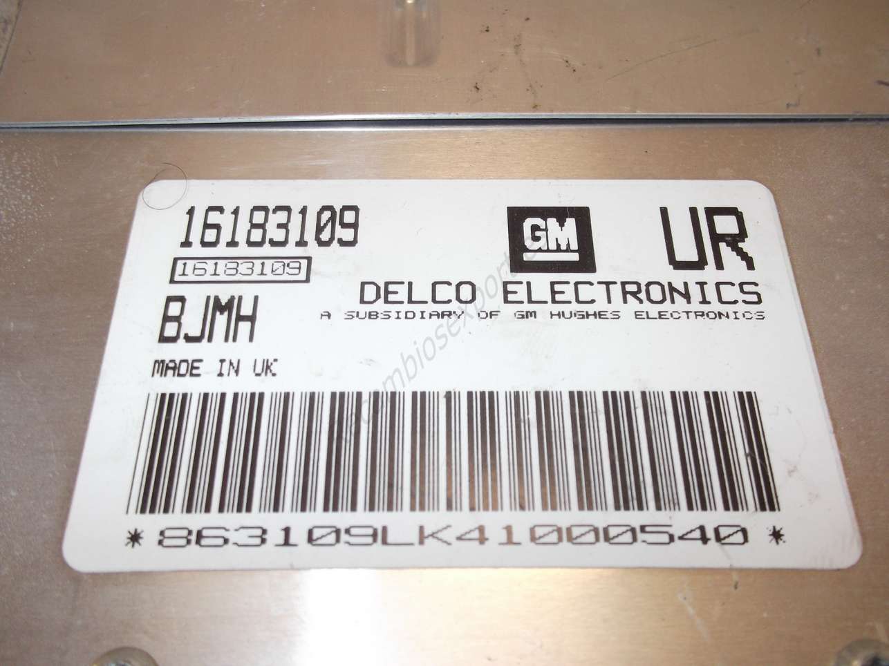 Centralita del motor OPEL DELCO ELECTRONICS 16183109 UR BJMH 16183109UR - foto 2