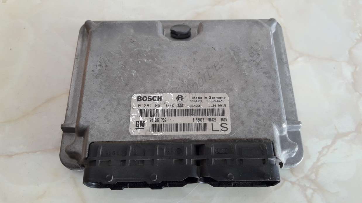 Centralita del motor Opel Astra G LS GM 90589736LS 90 589 736 LS 90589736 BOSCH 0281001670 0 281 001 670 990521 28SA3739 - foto 1