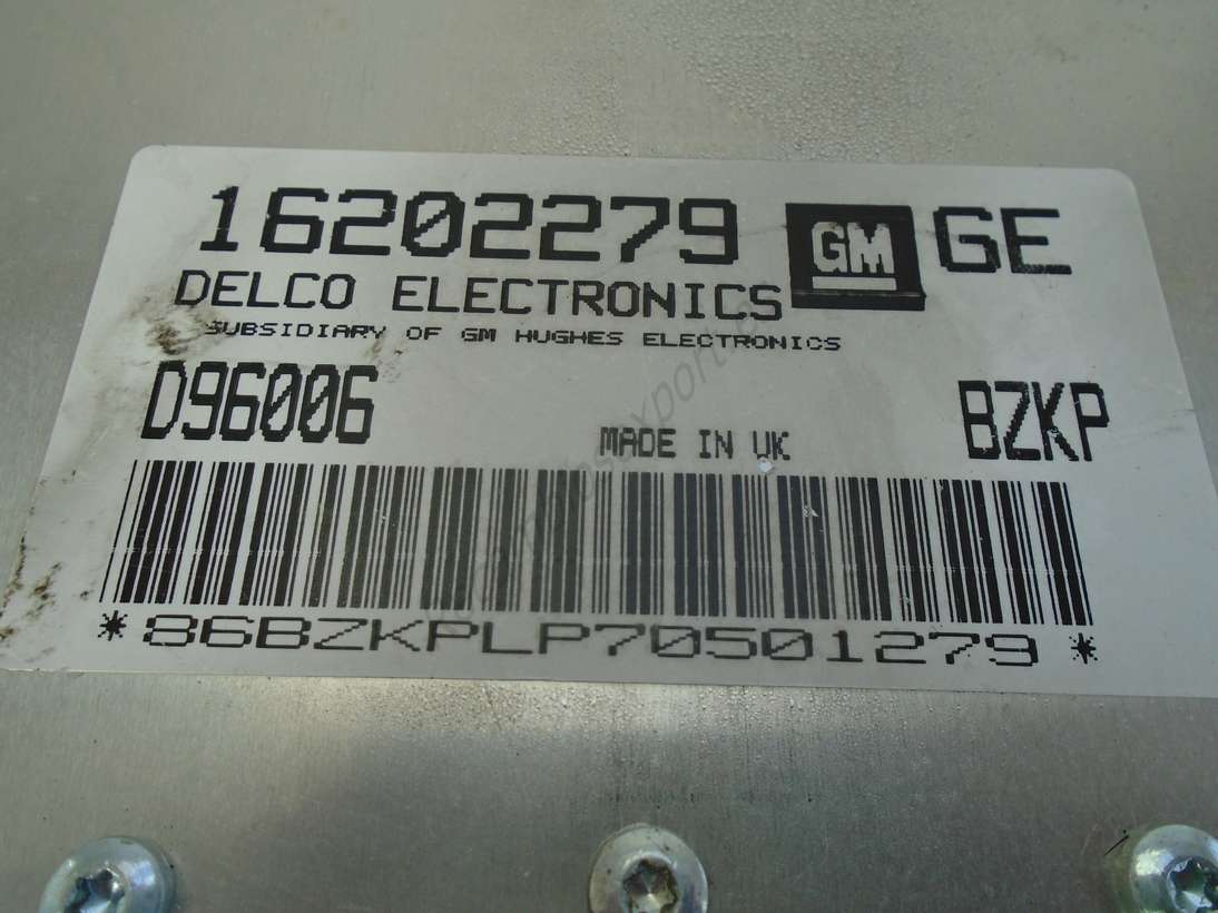 Centralita del motor Opel Corsa GM 16202279 GE D96006 BZKP - foto 2