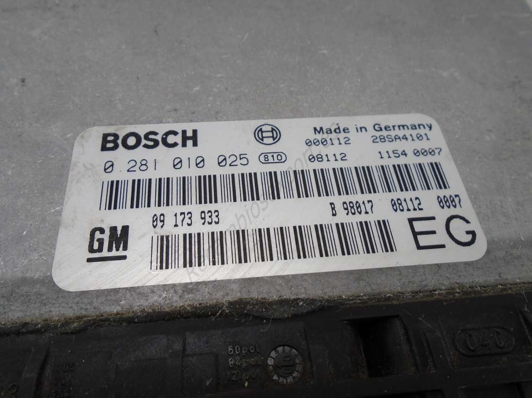 Centralita del motor Opel Frontera B BOSCH 0281010025 0 281 010 025 09173933 09 173 933 - foto 2