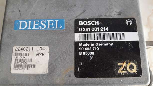 Centralita del motor Opel Omega BMW E34 Diesel BOSCH 0281001214 0 281 001 214 90492710ZQ 90492710 ZQ 90 492 710 ZQ 2246211 - foto 2