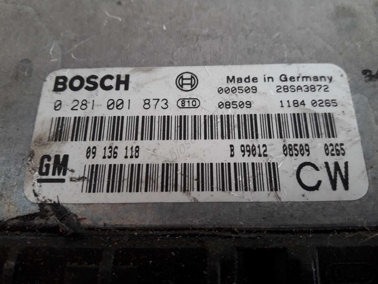 Centralita del motor Opel Vectra B 09136118 CW 09 136 118 0281001873 0 281 001 873 - foto 2