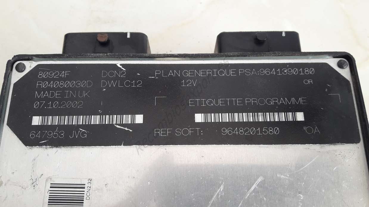 Centralita del motor Peugeot 206 306 R04080030D 9648201580 9641390180 - foto 2