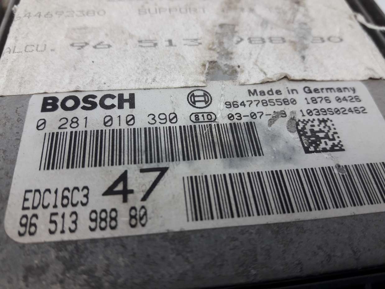 Centralita del motor Peugeot 307 1.4 hdi ecu 0281010390 9651398880 edc16c347 - foto 2