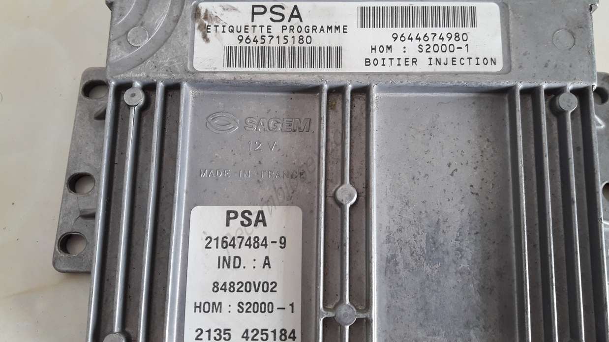 Centralita del motor Peugeot 406 SAGEM PSA 9644674980 9645715180 216474849 21647484-9 - foto 2