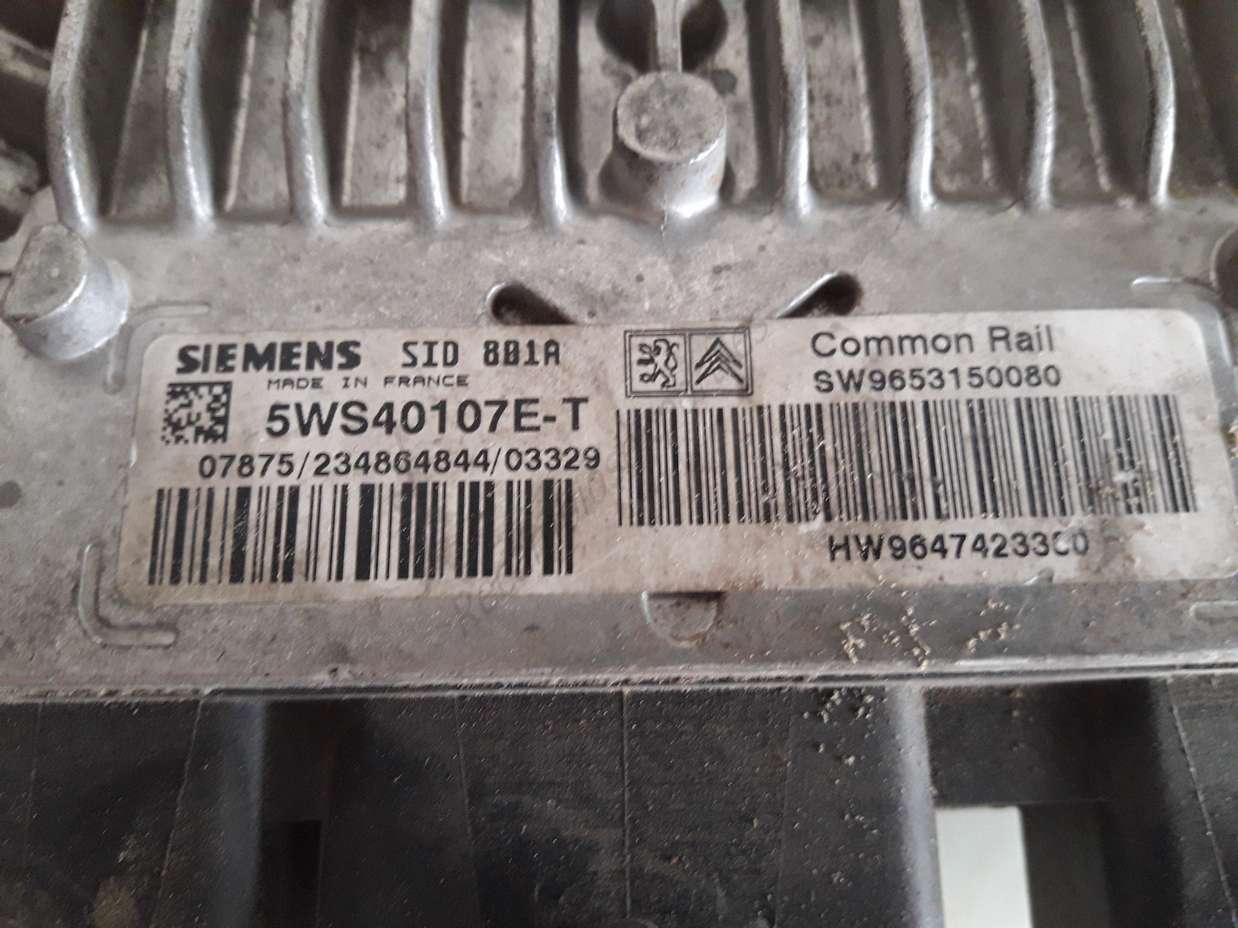 Centralita del motor Peugeot Citroen 5WS40107ET 5WS40107E-T 9653150080 9647423380 - foto 2