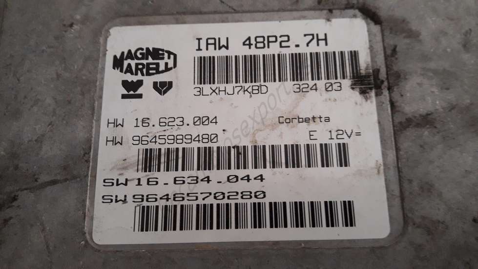 Centralita del motor Peugeot Citroen IAW48P27H IAW 48P2.7H SW16634044 SW 16.634.044 SW 9646570280 - foto 2