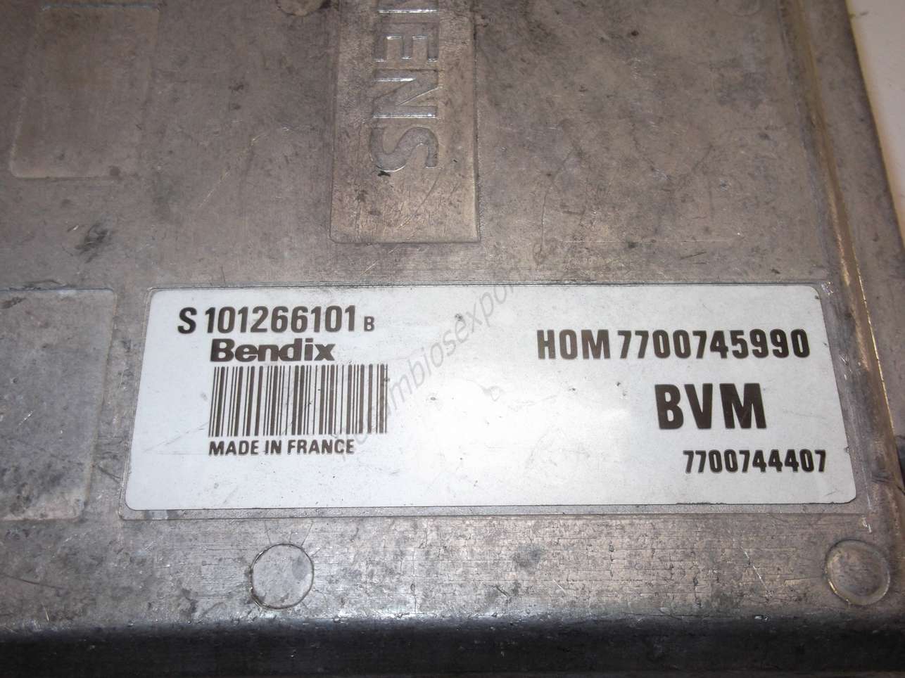 Centralita del motor Renault BVM Siemens HOM7700745990 HOM 7700745990 7700744407 Bendix S101266101B S 101266101 B - foto 2