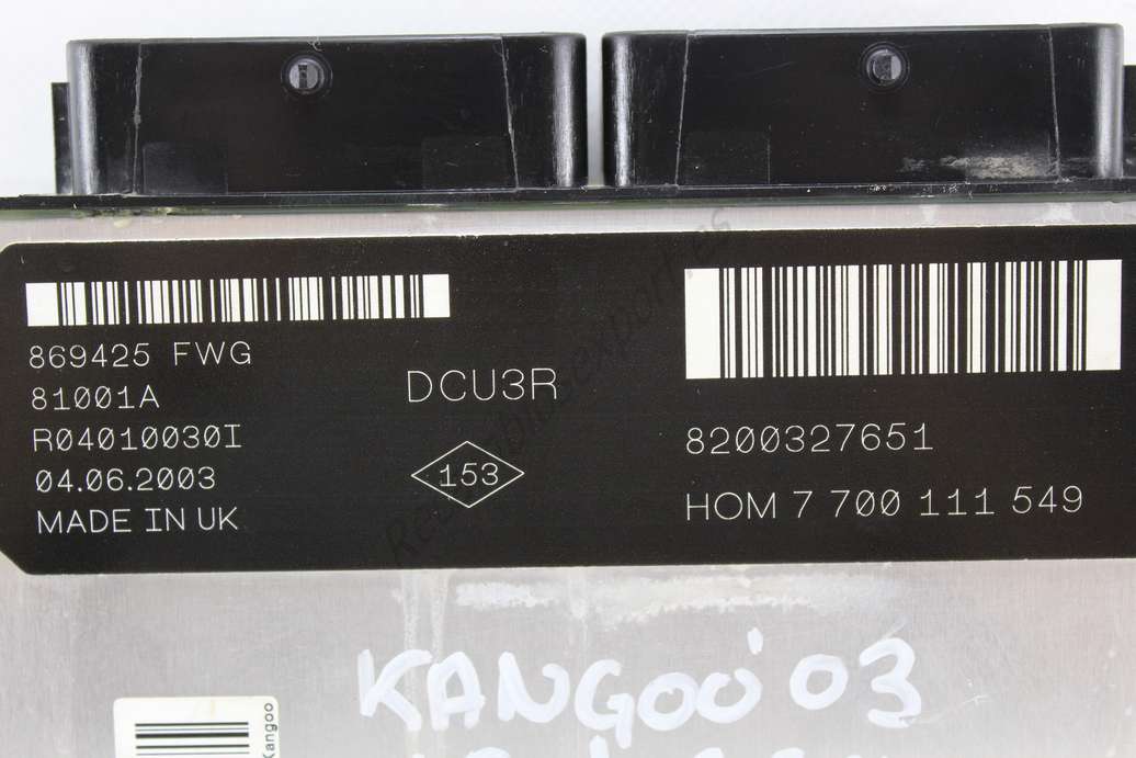 Centralita del motor Renault Kangoo 8200327651 HOM7700111549 HOM 7 700 111 549 R04010030I DCU3R - foto 2