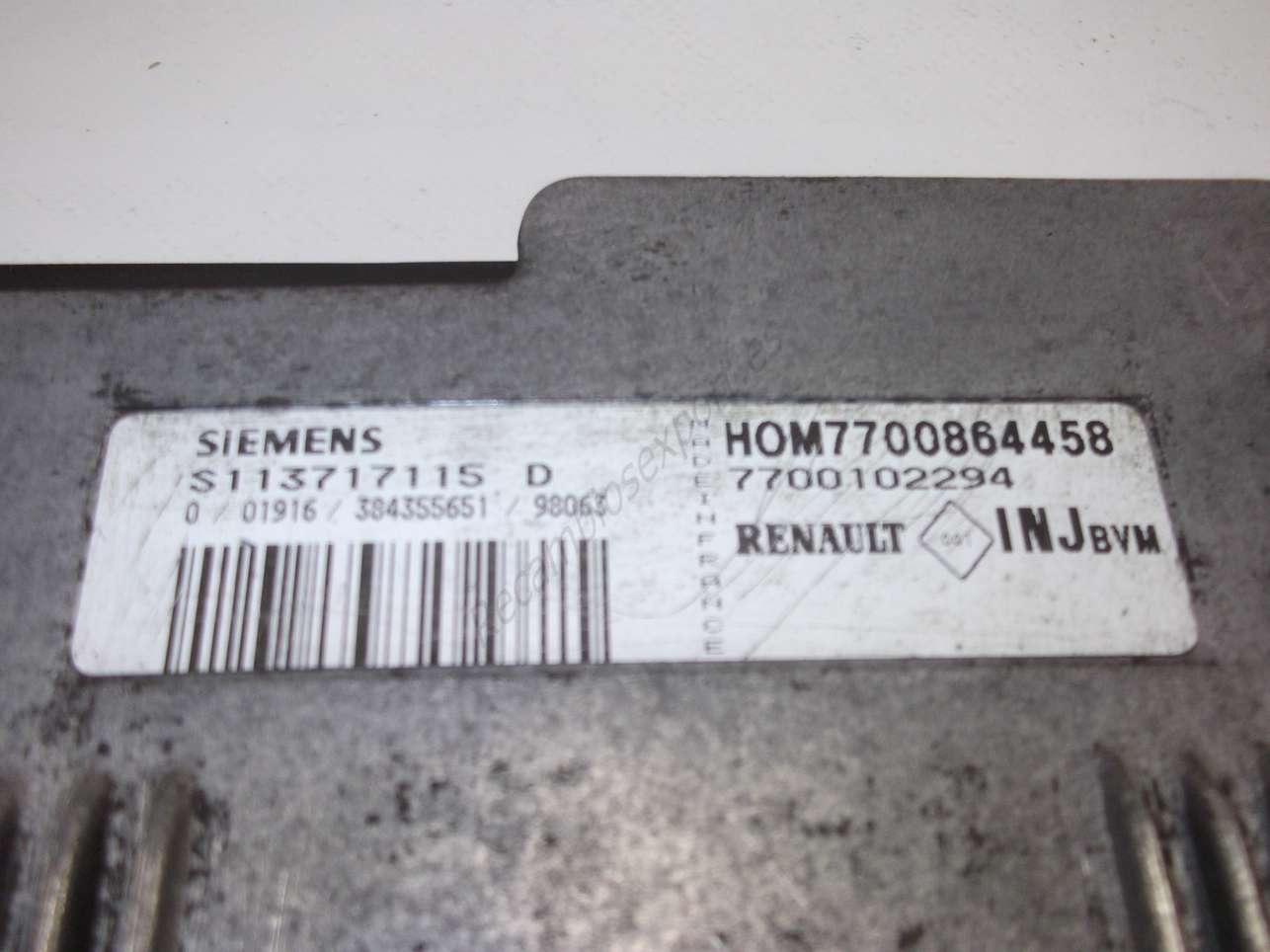 Centralita del motor Renault Laguna HOM7700864458 7700102294 SIEMENS S113717115D S113717115 D - foto 2