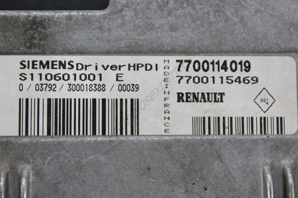 Centralita del motor Renault Megane 7700114019 7700115469 Siemens S110601001E S110601001 E - foto 2