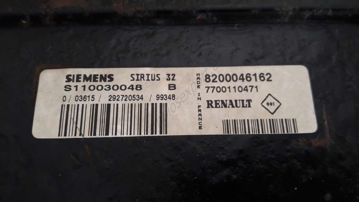 Centralita del motor Renault Megane 8200046162 7700110471 S110030048B S110030048 B - foto 2