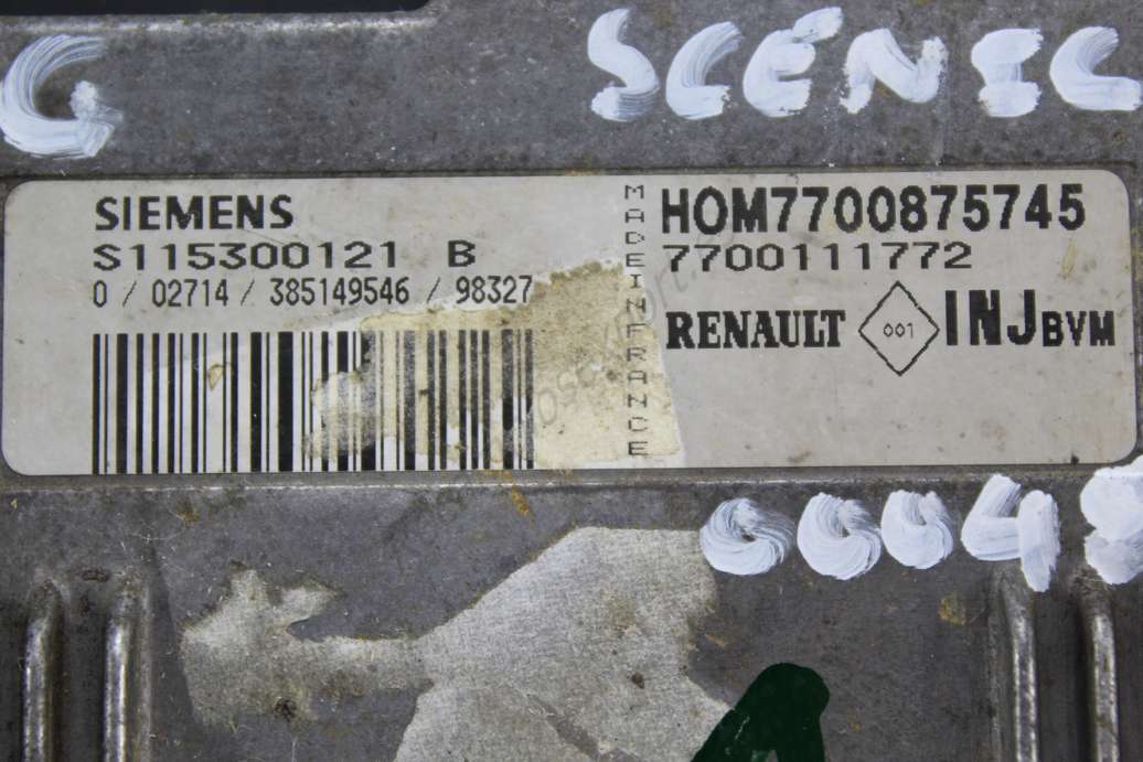 Centralita del motor Renault Megane Scenic HOM7700875745 S115300121B S115300121 B 7700111772 - foto 2
