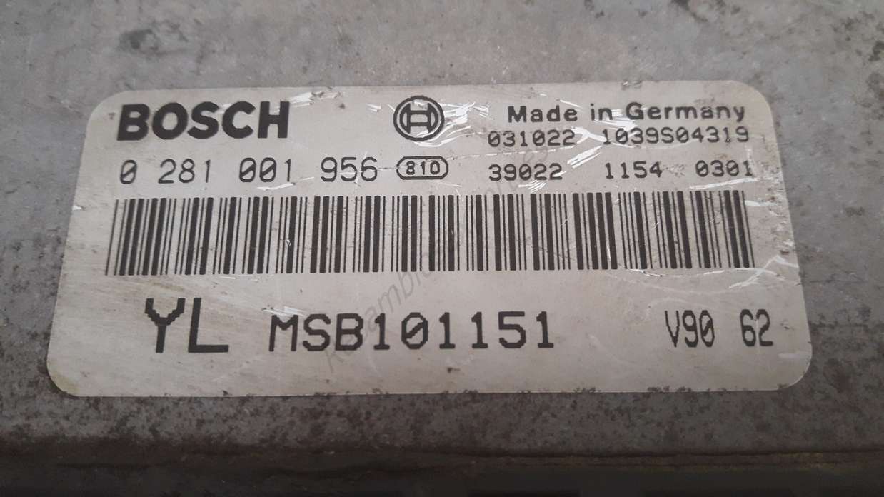 Centralita del motor Rover 25 YL MSB101151 BOSCH 0 281 001 956 0281001956 - foto 2