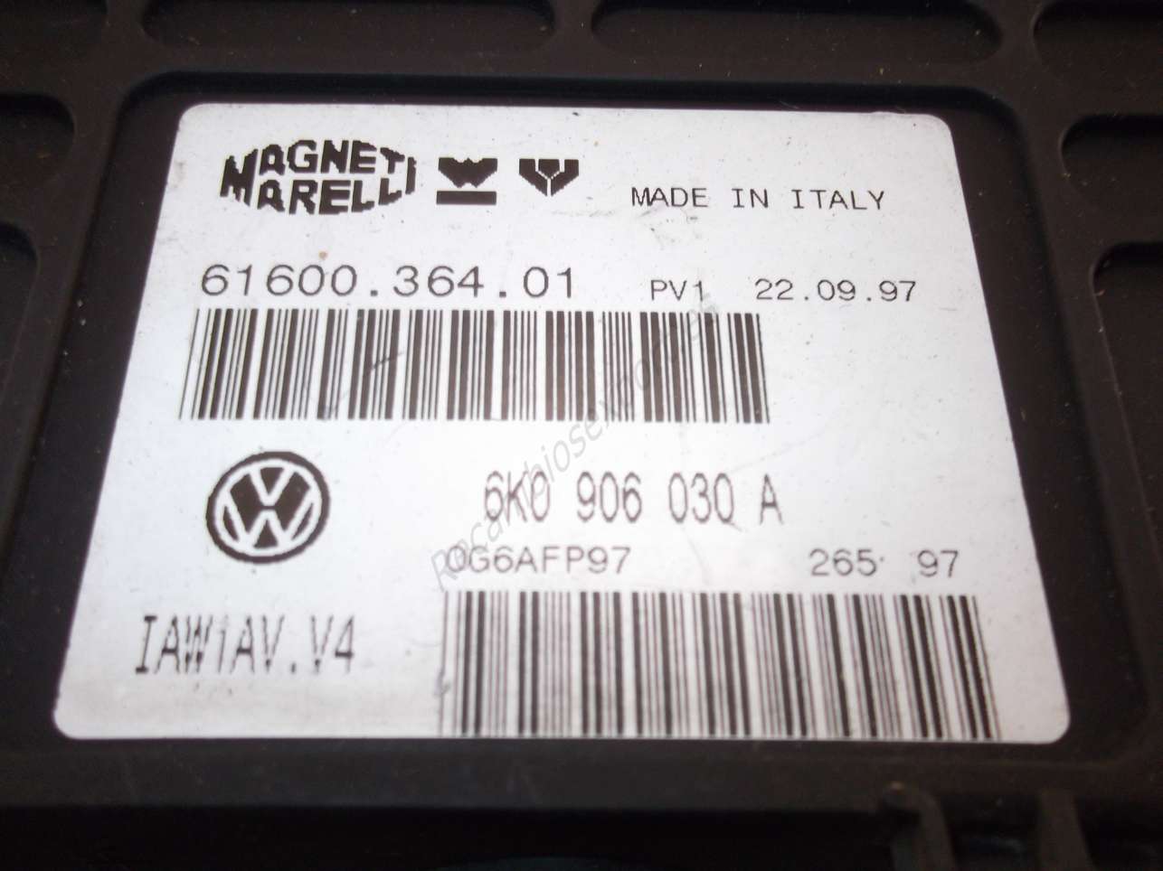 Centralita del motor SEAT IBIZA  6K0 906 030 A 6K0906030A 61600.364.01 61600 364 01 6160036401 IAW1AVV4 - foto 2