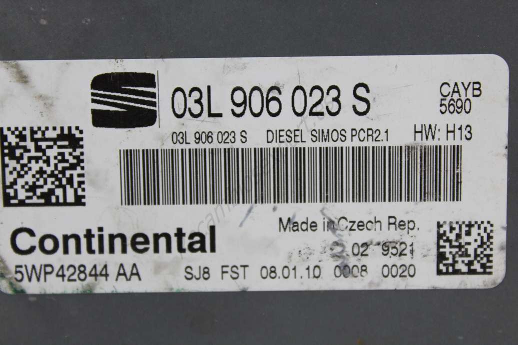 Centralita del motor Seat Ibiza 03L906023S 03L 906 023 S 5WP42844AA 5WP42844 AA - foto 2