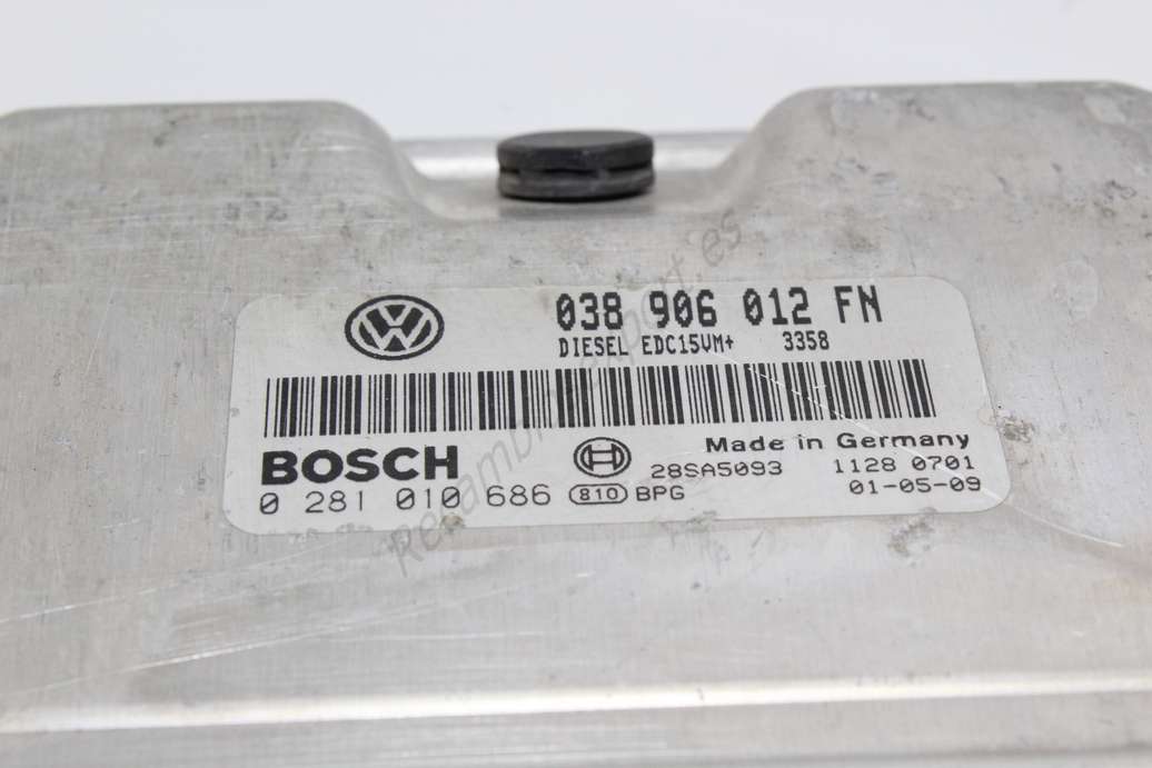 Centralita del motor Seat Leon DIESEL EDC15VM 3358 038906012FN 038 906 012 FN BOSCH 0281010686 0 281 010 686 28SA5093 - foto 2