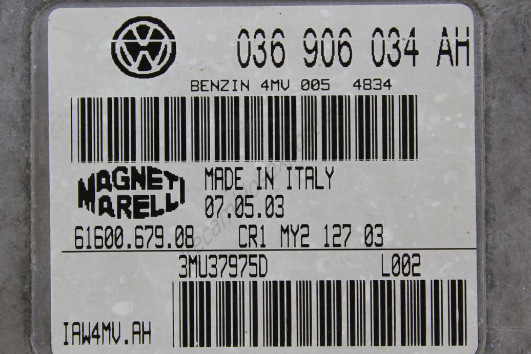 Centralita del motor Seat Volkswagen 036906034AH 036 906 034 AH 6160067908 61600.679.08 IAW4VAH IAW4V.AH Magneti Marelli - foto 2