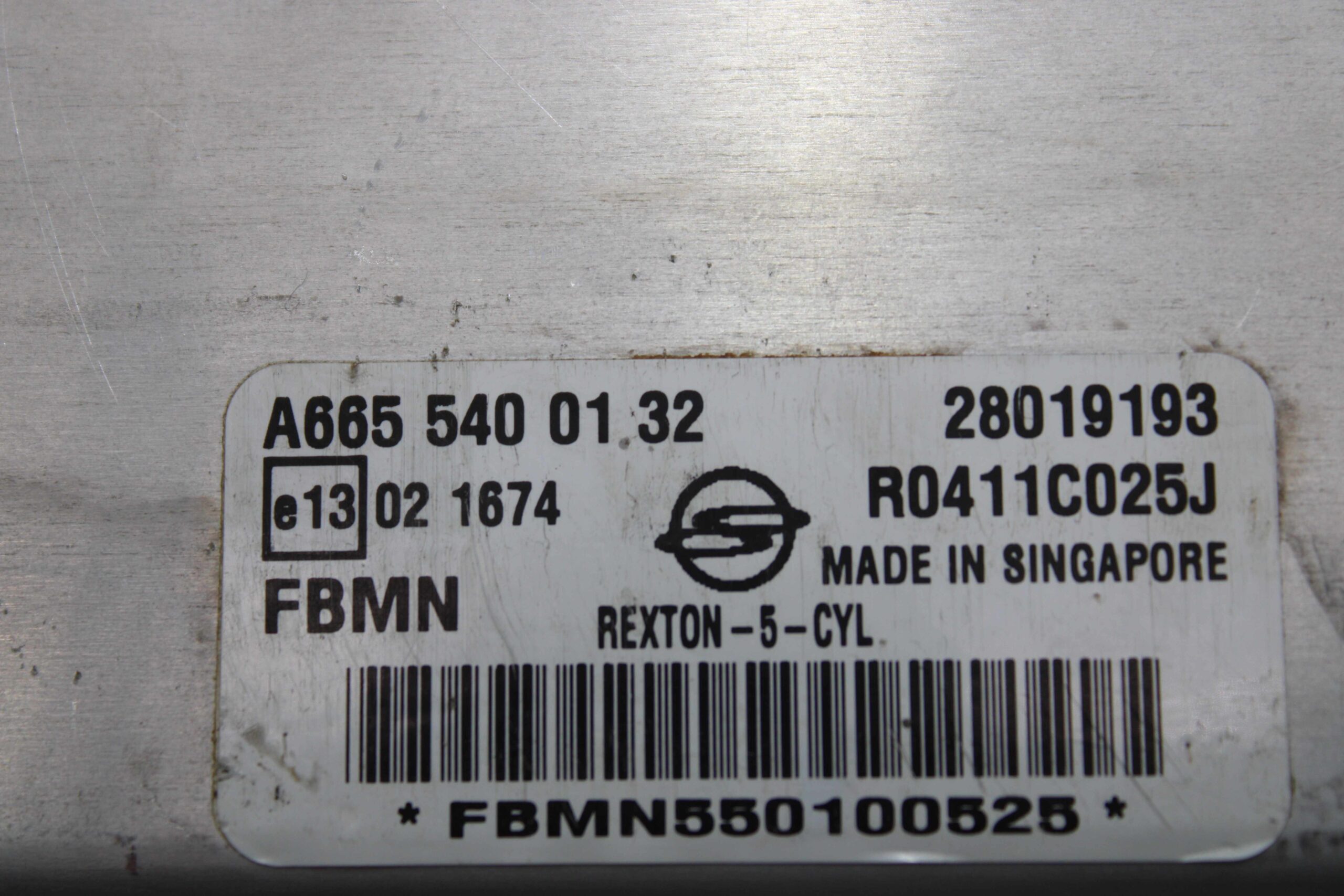 Centralita del motor Ssangyong Rexton A6655400132 A665 540 01 32 28019193 R0411C025J FBMN  REXTON5CYL REXTON-5-CYL - foto 2