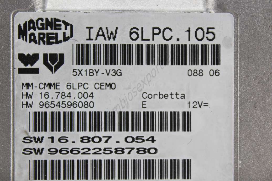 Centralita del motor UCE Peugeot Citroen Magneti Marelli 9654596080 16807054 16.807.054 9662258780 IAW6LPC105 IAW 6LPC.105 5X1BYV3G 5X1BY-V3G 16784004 16.784.004 - foto 2