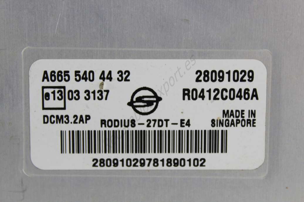 Centralita del motor UCE Ssangyong Kia A6655404432 A665 540 44 32 28091029 R0412c046A - foto 2