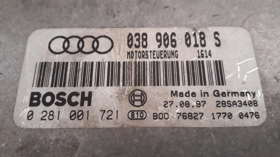 Centralita del motor VW Audi Seat Skoda 038906018S 038 906 018 S BOSCH 0281001721 0 281 001 721 - foto 2