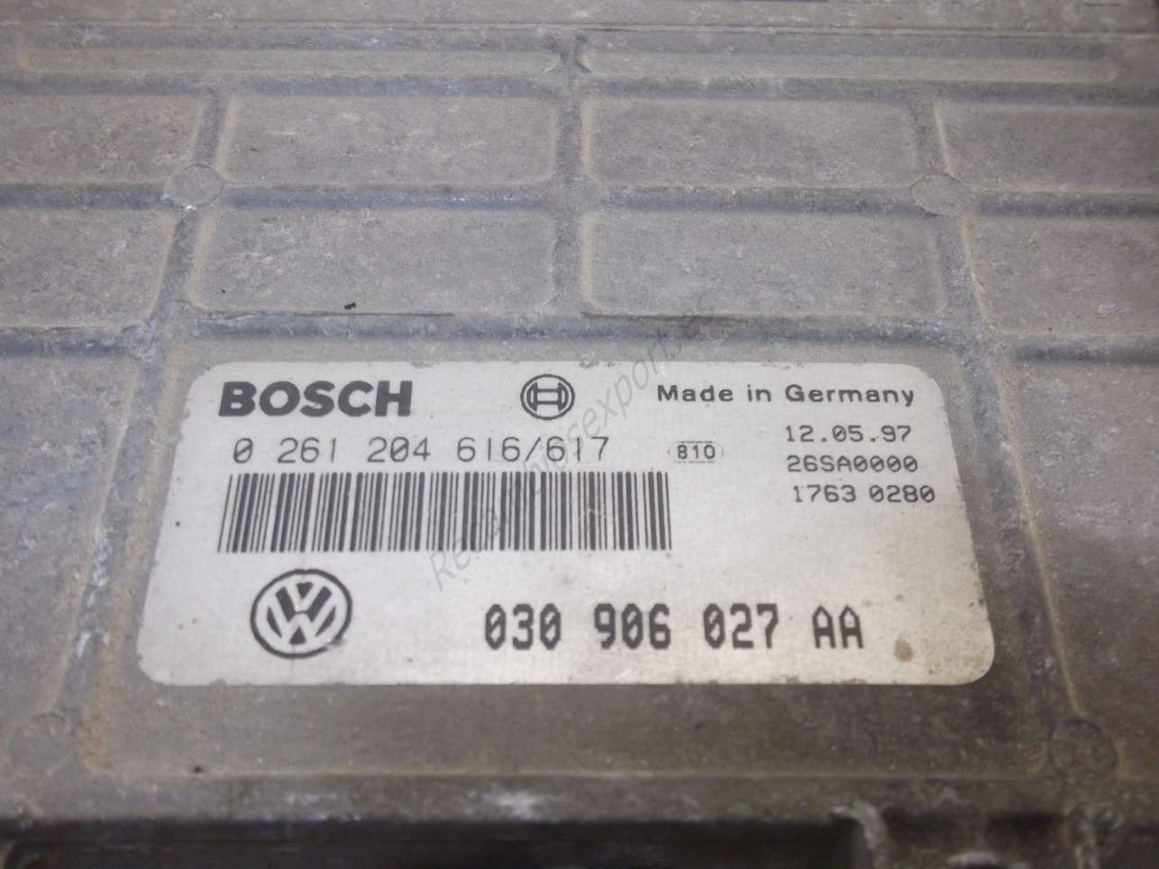 Centralita del motor VW Volkswagen Polo 030906027AA 030 906 027 AA 03O906027AA BOSCH 0261204616617 0 261 204 616  617 - foto 2