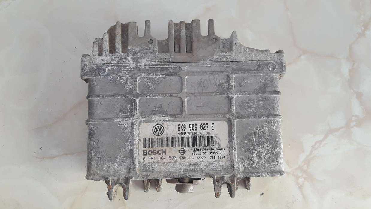 Centralita del motor VW Volkswagen Seat 6K0906027E 6K0 906 027 E 6KO906027E BOSCH 0261204593 0 261 204 593 - foto 1